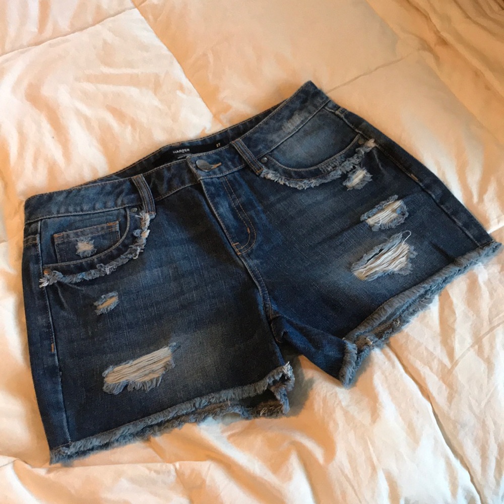 Francesca’s ripped women’s jean shorts!